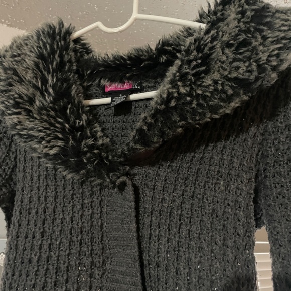 Say What Sweater with fur collar Size S - Picture 5 of 5